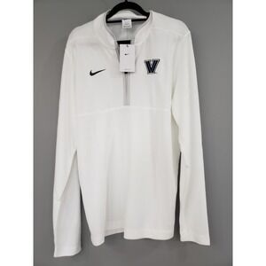 NEW MENS XL TALL - Nike VILLANOVA WILDCATS White Quarter-Zip Pullover
